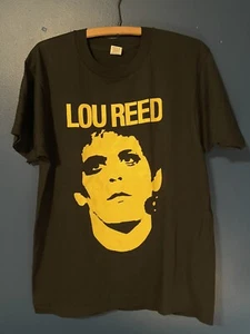 Vintage 80er Jahre Lou Reed Rock & Roll Tier T-Shirt Größe L Bildschirm Sterne tot Neu aus altem Lagerbestand - Bild 1 von 7