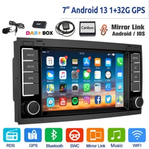 DAB+ Android 13 Autoradio GPS NAVI Wifi BT Für VW Touareg T5 Multivan + Camera - Bild 1 von 14