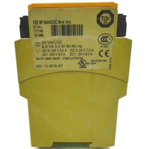 Safety Relay For PILZ PZE 9P 24V AC DC 8n/o 1n/c Expansion Module 777140 - Picture 1 of 3