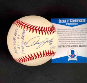 Howard Johnson "Mets / Rockies" inscription signed NL Baseball BAS COA Beckett - Picture 1 of 3