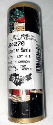 Holiday Borders 圣诞去皮和贴边维多利亚圣诞老人 WB4270 15 英尺 — 第 1/4 张图片