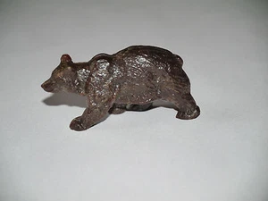 FIGURINE CLAIRET ANIMAUX ZOO OURS BRUN A QUATRE PATTES - Picture 1 of 2