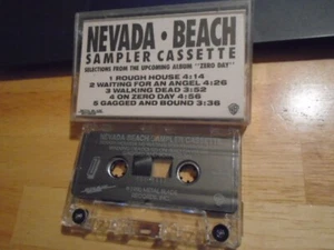 RARE PROMO Nevada Beach CASSETTE TAPE Zero Day sampler 5trax Metal Blade WB 1990 - Picture 1 of 2