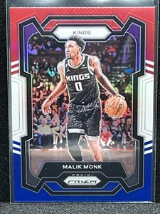 Malik Monk 2023-24 Panini Prizm RED WHITE BLUE PRIZM NBA Card Kings #71 - Picture 1 of 1