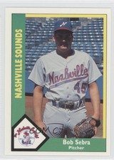 1990 CMC AAA Nashville Sounds Green Backs Bob Sebra #11