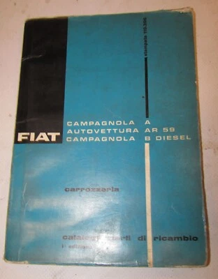 Catalogo Fiat Campagnola A autovettura Ar 59 Campagnola B Diesel - Immagine 1 di 4