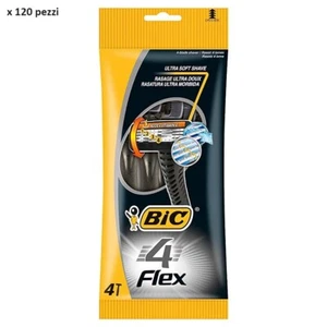 120 lamette BIC FLEX 4 rasoio monous. quattro lame lamette barba NUOVE - Imagen 1 de 1