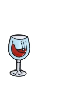 Mini Wine Glass Pin Enamel Brooches Badge Wine Time Pins - Picture 1 of 12