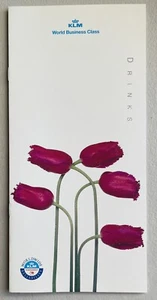 KLM Airlines World Business Class Getränkekarte - Mitte 1990er - Bild 1 von 5