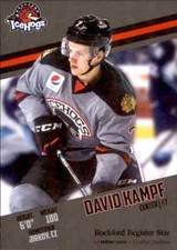 2017-18 Rockford IceHogs Team Issue #16 David Kampf Jirkov Czech Republic Card