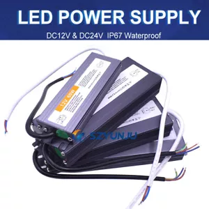 12V 24V Waterproof LED Driver Lighting Transformers for Outdoor Light 10W- 400W - Picture 1 of 21