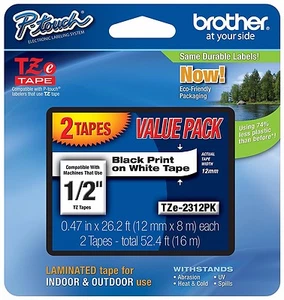 Brother P-Touch PT-D210 Label (2 pack) (1 TZE-2312PK) - Picture 1 of 1