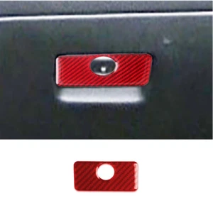 Red Carbon Fiber Car Front Copilot Storage Box Cover For Camaro 2016-2019 - Imagen 1 de 5