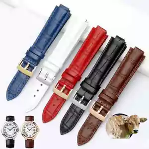 Echt Leder Uhrenarmband für konvexen Mundgürtel Damenband 14*8 mm 16*8 mm - Bild 1 von 42
