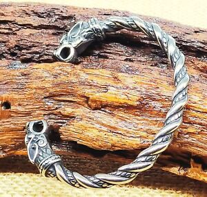 Stainless Steel Viking Bracelet, Viking Wolf Bracelet, Viking Armring Gift