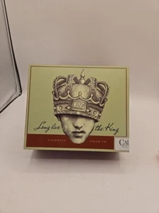 Caja de cigarros de madera Caldwell Long Live the King Marquis 7,25" x 6,0" x 3" - Imagen 1 de 4