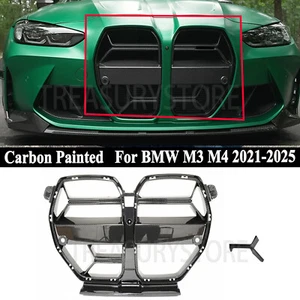 For BMW M3 G80 M4 G82 G83 21-2025 Carbon Fiber CSL Style Front Upper Nose Grille - Picture 1 of 6