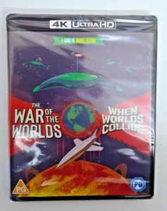 4K UHD BLU-RAY WAR OF THE WORLDS + WHEN WORLDS COLLIDE BRAND NEW SEALED UK STOCK - Picture 1 of 2