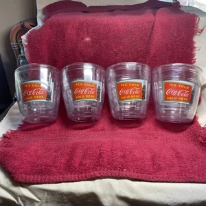 COLLECTIBLE COCA-COLA  COLLECTORS BEVERSGE SET 4 INSULATED TUMBLERS  1995   New - Picture 1 of 6