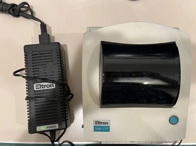 Eltron Zebra 2844 CTP Thermal Label Printer With Power Cord Runs Test Sheet Fine - Image 1 of 4