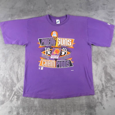 Vintage 90s 1993 Phoenix Suns NBA Finals XL T-Shirt Made USA Single Stitch - Image 1 of 4