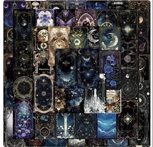 10 pegatinas de fases lunares místicas - manualidades hágalo usted mismo y fabricación de tarjetas, álbum de recortes - Imagen 1 de 6
