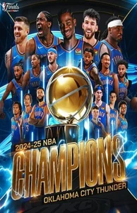 NBA Basketball OKC Champions Shai Wall Vinyl Decal Poster (Removable Adhesive) - Picture 1 of 8