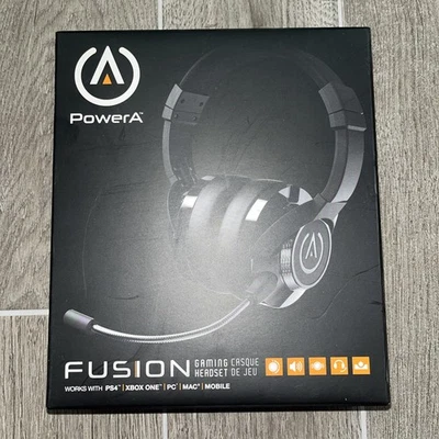 Auriculares PowerA Fusion OverEar con cable PlayStation, Xbox, PC, MAC, negros - Nuevos Foto 1 de 2