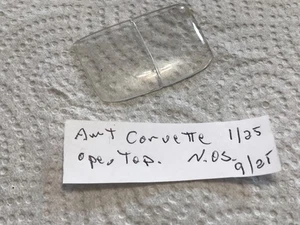 AMT 1/25 VINTAGE 1963/67 CORVETTE T-TOP GLASS N.O.S. CIRCA 1966 - Picture 1 of 2