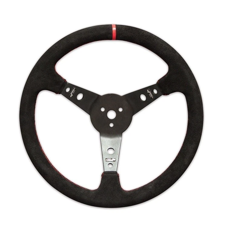 LONGACRE Steering Wheel 15in Dished Suede Blk Spokes 52-56797 Foto 1 de 1