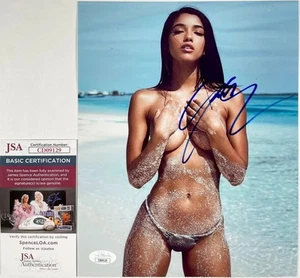 Foto autógrafa auténtica firmada por Yovanna Ventura 8x10 modelo Maxim certificado de autenticidad JSA - Imagen 1 de 1