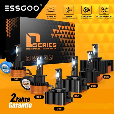 9005/6 H4 H1 H15 H7 H11 Con Omologazione Faro LED 15000LM Kit Alogeno Xenon - Immagine 1 di 4