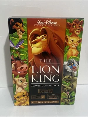 The Lion King Movie Collection (DVD, 2004, 6-Disc Set) Trilogy Box Set Disney - Image 1 of 4