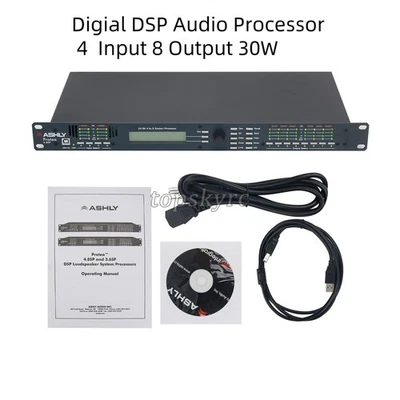 4.8SP 110V Digital DSP Audio Processor Software 4 In 8 Out Sound High Quality - Image 1 of 4