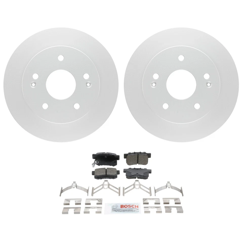 Комплект задних дисковых тормозных дисков и керамических тормозных колодок Bosch для Honda Prelude H22A4 - Изображение 1 из 1