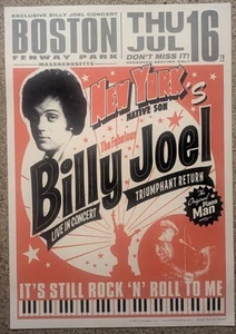Billy Joel 7/16/2015 Concert Poster, Fenway Park, Boston. Mass - Picture 1 of 1