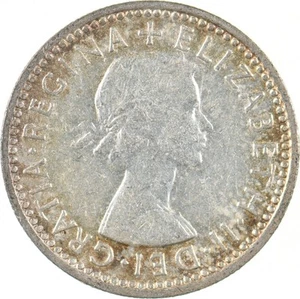 Roughly the Size of a Dime 1958 Great Britain 6 Pence World Silver Coin *014 - Picture 1 of 3