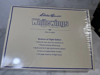 Nuevo en Caja De Colección Eddie Bauer Alas Blancas Papel Avión Kit Aviación Vuelo Foto 1 de 4