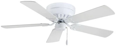 MinkaAire White Mesa 42" 5-Blade Indoor Flush Mount Fan - Image 1 of 2
