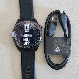 Garmin Approach S42 GPS Golf Smartwatch Black with 3 CT10 sensor - Picture 1 of 4