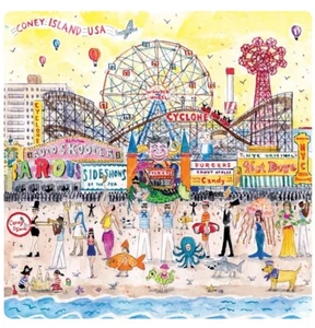 NEW BOXED  Michael Storrings SUMMER at AMUSEMENT PARK  500 piece JIGSAW PUZZLE - Picture 1 of 1