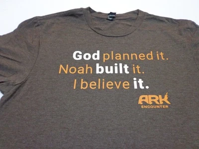 Ark Encounter  Heather Brown I Believe It!  Heather Brown T Shirt Medium - Image 1 of 4