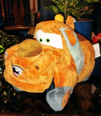 枕头宠物 Pee Wees 迪士尼汽车拖母折叠填充毛绒枕头皮克斯 W — 第 1/4 张图片