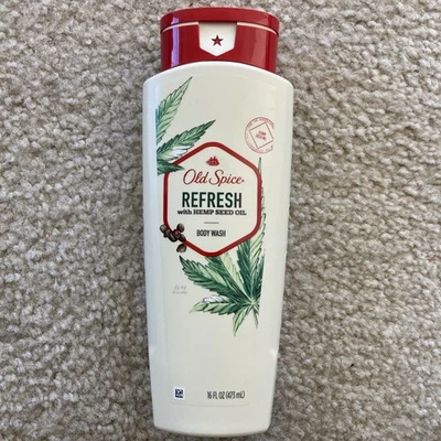 Jabón corporal Old Spice Refresh con aceite de semilla de cáñamo 16 fl oz Foto 1 de 3