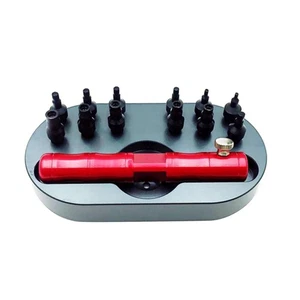 Watch Case Tube Crown Insert Remover Opener Holder Fittings Tool With 12 Nozzles - Picture 1 of 12