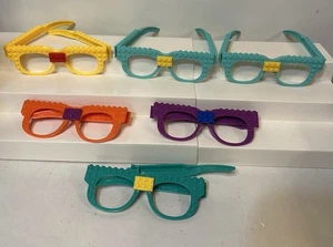 Lot of 6 Used Building Block Glasses Lego - Picture 1 of 11