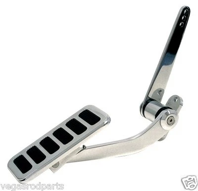 Universal Gas throttle Pedal polished Aluminum chevy ford dodge - Image 1 of 4