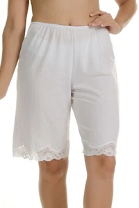 Petipantes antiestáticos deslizantes 20" de largo blanco beige negro florecimiento M L XL 2XL 2637 - Imagen 1 de 13