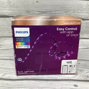 Philips 6.5ft Smart LED Light Strip 20W Tunable Wi-Fi Full Color 1600 Lumens - Picture 1 of 8