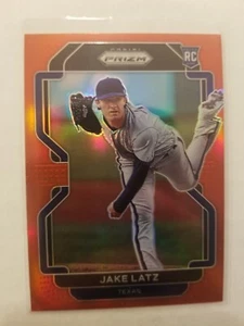 2022 Panini Prizm Jake Latz RC #231 Tier III Red Prizm Parallel Texas Rangers - Bild 1 von 2